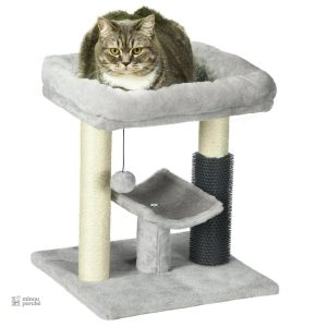 Tunnel de jeu intégré pour chat dans arbre compact