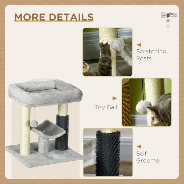 Arbre à chat amusant avec tunnel de jeu pour félins