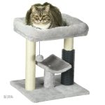 Design compact d'arbre à chat avec tunnel interactif