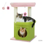 Espace de jeu intégré dans l'arbre à chat CosyNiche