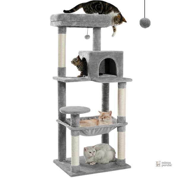 Arbre à chat moderne MajesticTower avec condo et perchoir