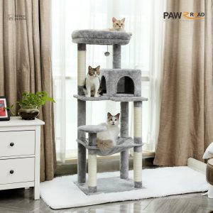 Perchoir confortable sur l'arbre à chat moderne MajesticTower