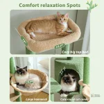 Arbre à chat en forme de cactus pour jeux et repos