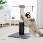 Petit arbre à chat compact PawsPlay avec poteau griffoir