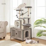 Arbre à chat compact avec espace de repos