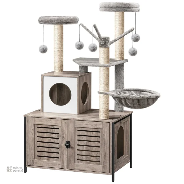 Litière intégrée pour un rangement optimal des chats