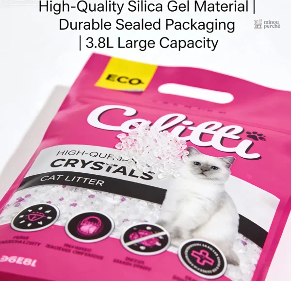 Modèle CrystalClean 3.8L, idéal pour le confort de votre chat