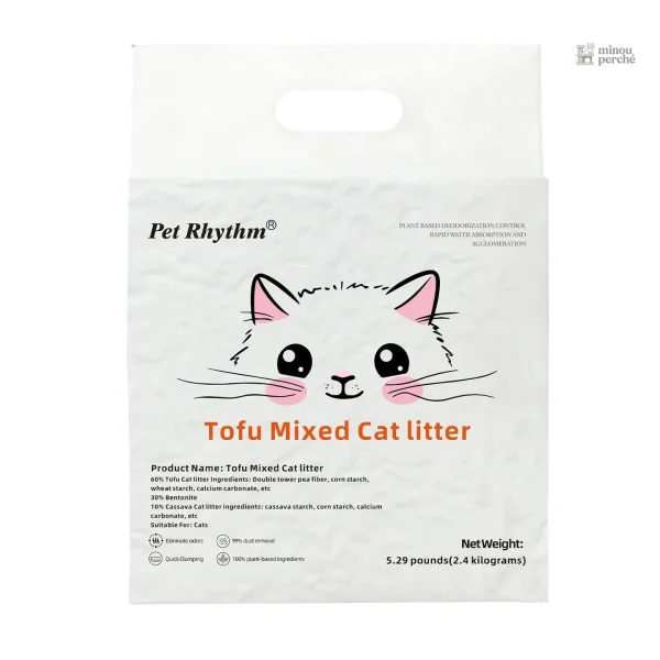 Litière Tofu Ultra Fraîche 2.4Kg pour chat