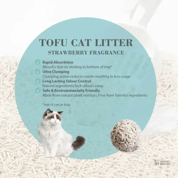 Litière Tofu 7L, idéale pour les chats
