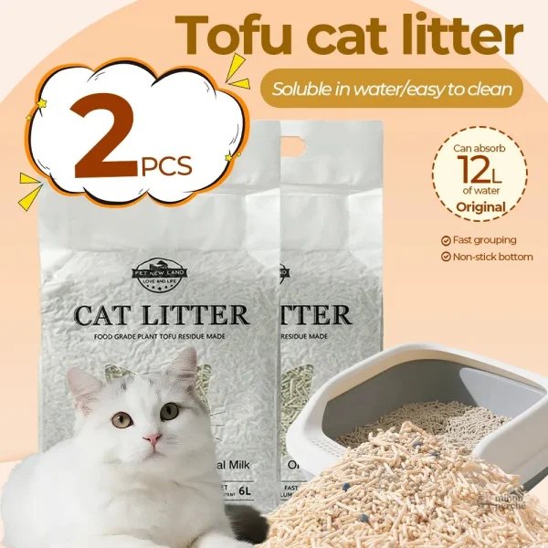 Litière Tofu Ultra Absorbante - PureTofu DuoPack