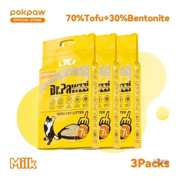 Litière végétale tofu biodégradable TofuPure - vue 5