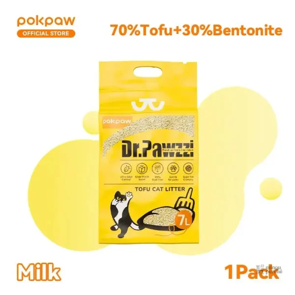 Litière végétale tofu biodégradable TofuPure - vue 6