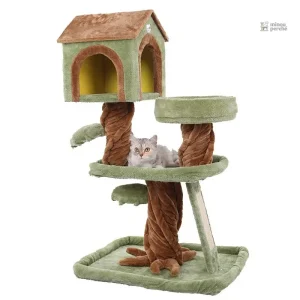 Maison de luxe pour chats avec plusieurs niveaux