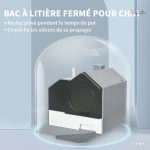 Toilette confortable pour chats de toutes tailles