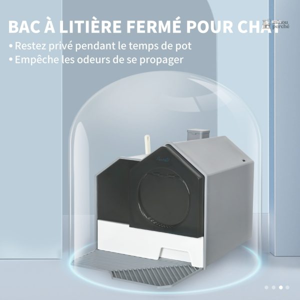 Toilette confortable pour chats de toutes tailles