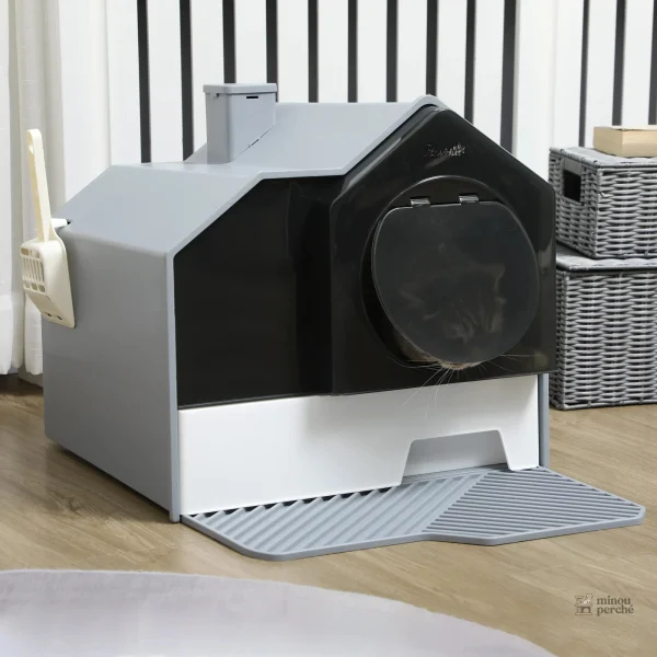 Toilette pour chat avec tapis et filtre anti-odeurs