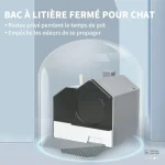 Espace intime pour chat avec filtre inclus