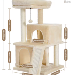 Arbre à chat design avec cactus intégré
