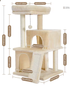 Maison pour chat avec griffoir original