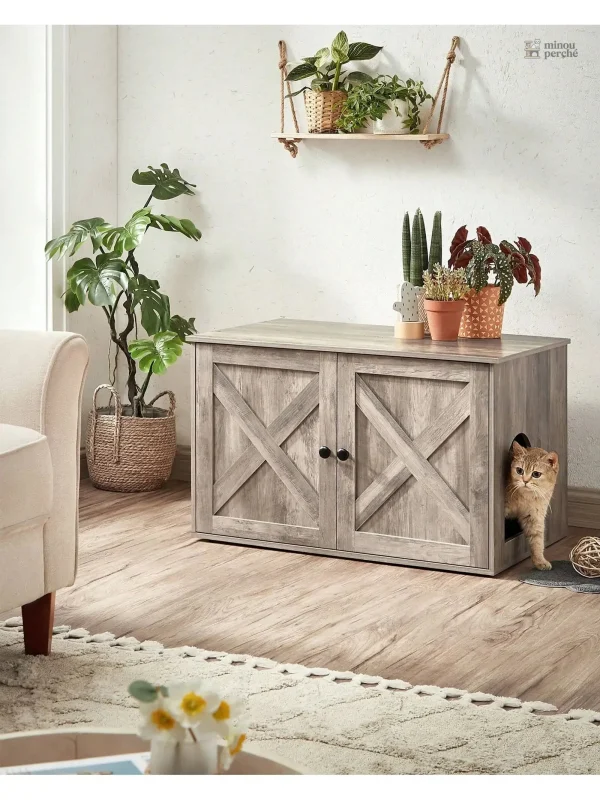 Meuble litière design CatHouse Premium