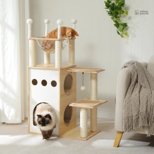 Arbre à chat design CozyCondos en bois