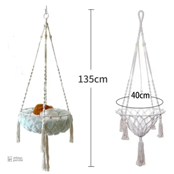 Nid pour chat, design suspendu et moderne