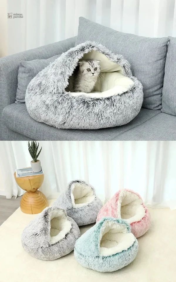 Cocon confortable pour chat, pour des rêves paisibles