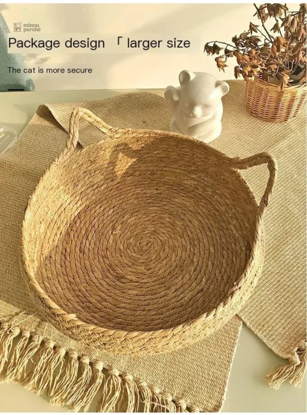 Panier en osier pour un confort optimal