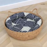Panier pour chat en osier tendance