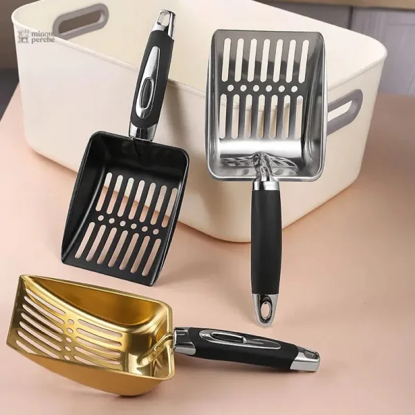 Pelle à litière ergonomique inox - FineSift Compact
