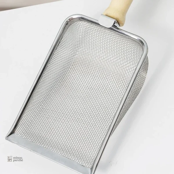 Pelle à litière métallique SteelClean anti-adhérence