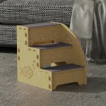 Escalier pour chat en bois, design pratique