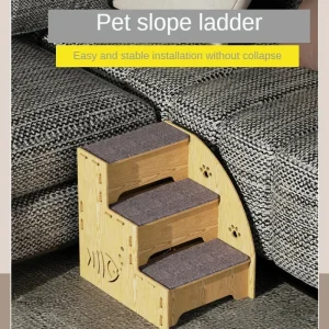 Modèle ClimbEase, escalier en bois pour animaux