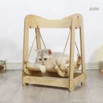 Balançoire pour chat en bois - modèle SwingPaws