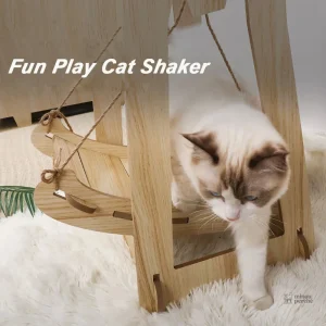Design en bois naturel pour chats actifs