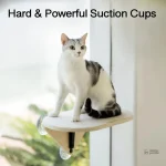 Accessoire pour chat à ventouse, sécurité renforcée