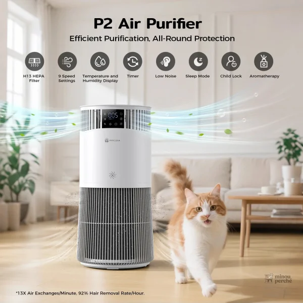 Purificateur d’air AirCare P2 pour animaux de compagnie