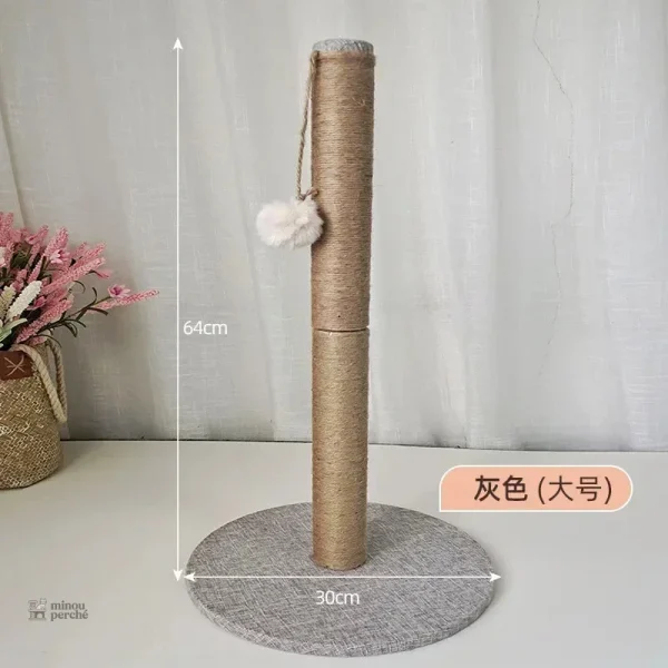 Arbre à chat griffoir sisal et lin ClawMaster DIY - vue 2