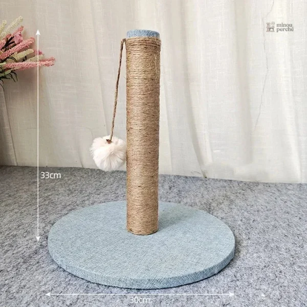 Tour à griffer pour chats avec finition en lin