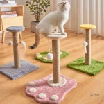 Griffoir pour chat avec jouet suspendu