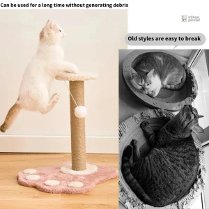 Arbre à chat avec griffoir et jouet interactif
