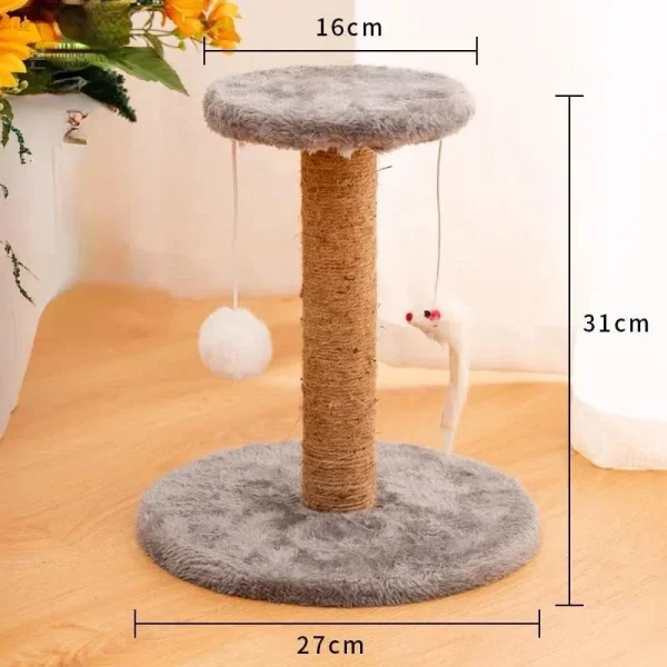 PawMaster : griffoir avec jouet pour chats curieux