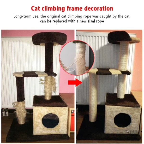 Accessoire pour arbre à chat en sisal naturel