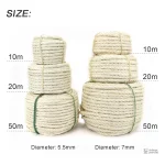 Matériau en sisal pour un grattage durable