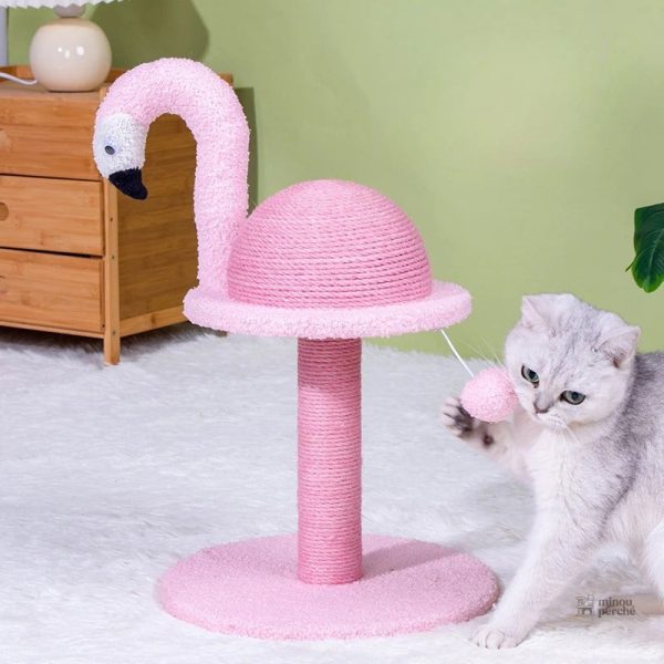 Arbre à chat FlamingoPaws en forme de flamant rose