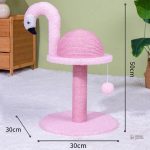 Arbre à chat coloré pour chats, design flamant rose