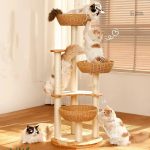 Arbre à chat Design en Bois Massif - SkyNest