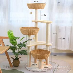 Modèle SkyNest : arbre à chat élégant et fonctionnel