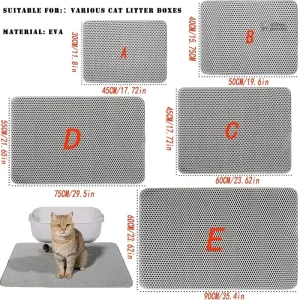 Tapis de litière absorbant pour animaux de compagnie