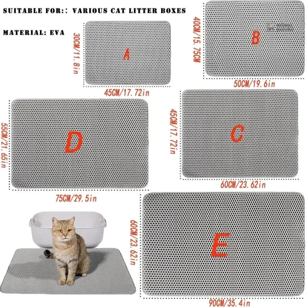 Tapis de litière absorbant pour animaux de compagnie